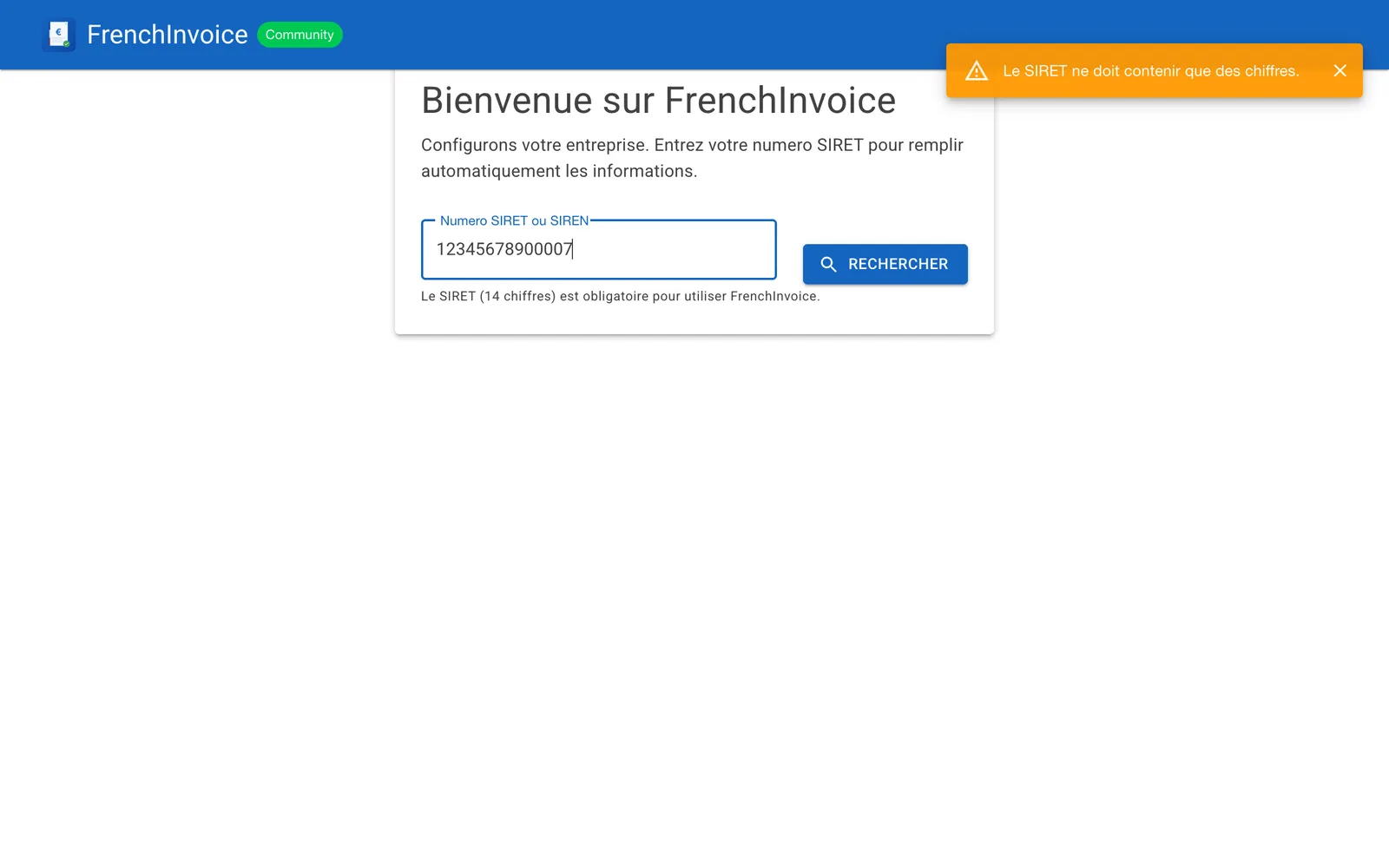 Capture faite sur notre banc d'essai