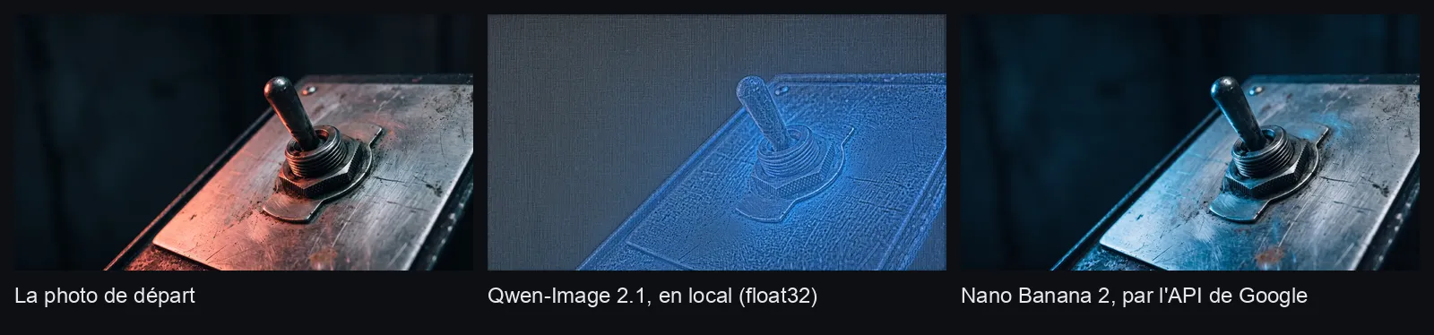 La même retouche chez Qwen-Image 2.1 et Nano Banana 2